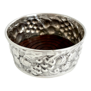 English Sheffield Vintage Silver Wine Bottle Coaster