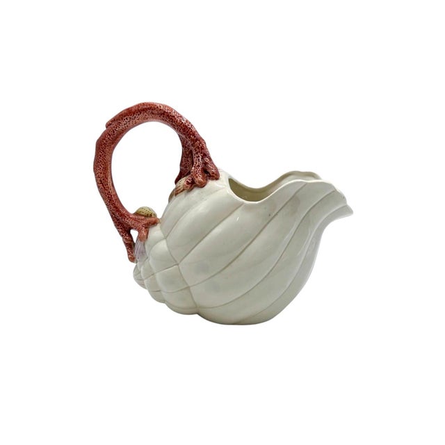 1980s Fitz & Floyd “Oceana” Shell & Coral Pitcher For Sale In West Palm - Image 6 of 9