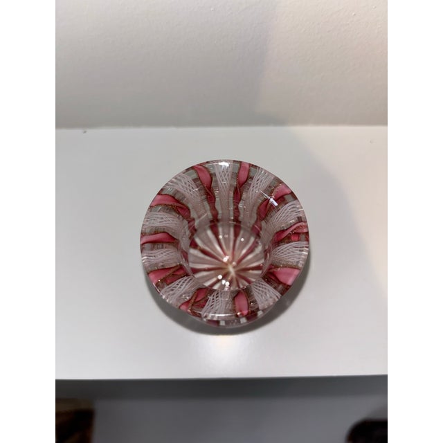 Item Description: Overview This exquisite 1950s Murano mid-century Italian art glass miniature cabinet vase features a...