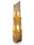 Bernard Figueroa Glass Totem wall sconce made with hand cast glass with a brass fixture. It accepts 2 (40 watt) candelabra...