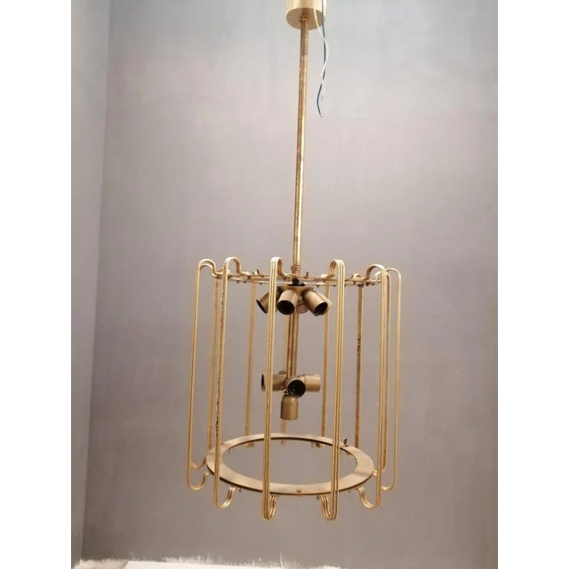 Gold Murano Swirl Glass Chandelier by Paolo Venini for Murano, 1960s For Sale - Image 8 of 17