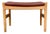 Wood Danish Beech & Faux Brown Leather Ottoman by Hugo Frandsen for Spøttrup, 1970s For Sale - Image 7 of 7