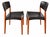 Mid-Century Modern Ejner Larsen & Aksel Bender Madsen Teak Side Dining Chairs for Willy Beck, 1950 For Sale - Image 3 of 7