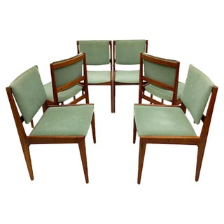 Mid-Century Dining Room Chairs in Teak, Set of 6 For Sale