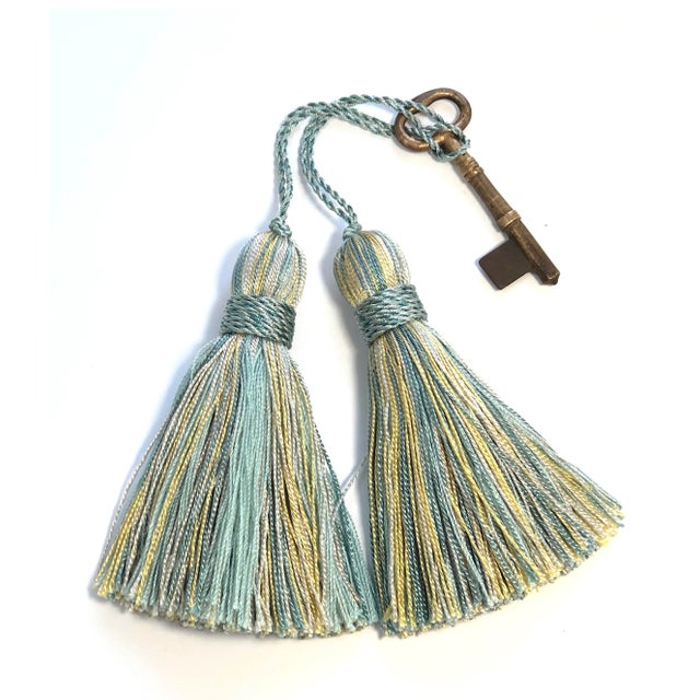 Petite Turquoise Tassels a Pair Chairish