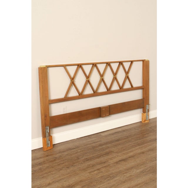 Mid-Century Modern Paul Frankl for John Stuart Mid Century Modern Vintage King Size Headboard For Sale - Image 3 of 12