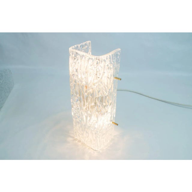 Metal Ice Glass Wall Lamp from Kalmar, 1960s For Sale - Image 7 of 9