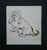 Illustration 1930s Framed Ink Drawing of a Basset Hound For Sale - Image 3 of 5