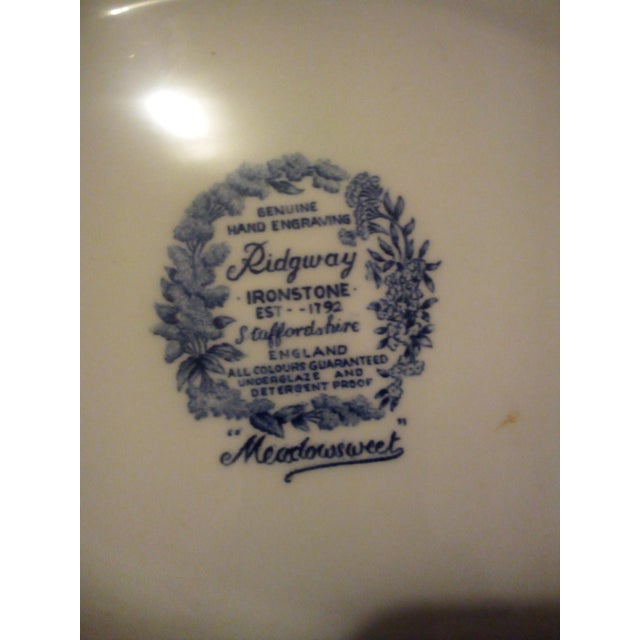 Vintage Late 1950s Genuine Hand Engraving Rigeway Ironstone, Staffordshire, England, 48 Piece Set Serving Dishes. For Sale - Image 12 of 12