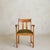 French Oak Armchair with Olive Green Velvet Upholstery, 1950s - 2 Available For Sale In Chicago - Image 6 of 11