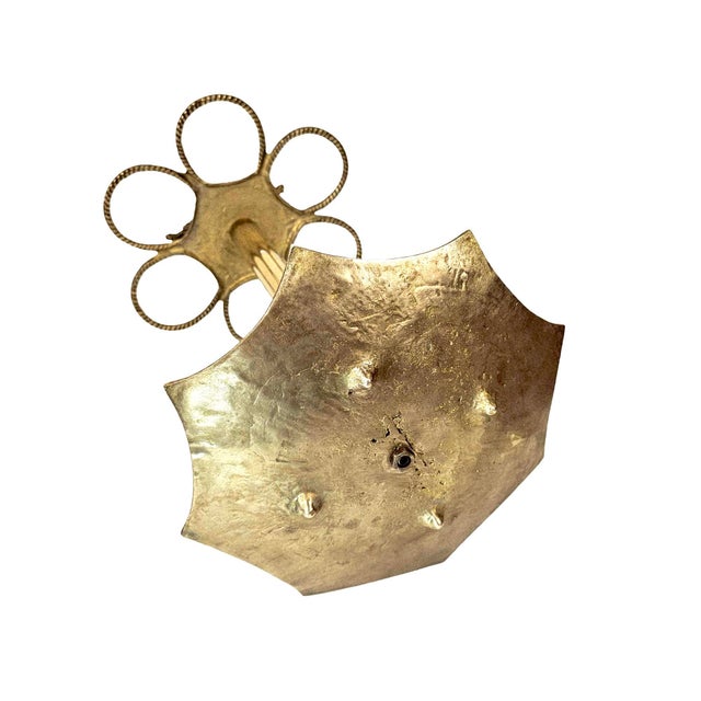 Late 20th Century English Inspired Solid Brass Umbrella Stand or Cane Holder For Sale In Los Angeles - Image 6 of 6