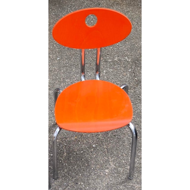 Orange Toddler Chairs, Set of 2, in Very Good conditions. Designed from 2000