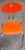 Orange Toddler Chairs, Set of 2, in Very Good conditions. Designed from 2000
