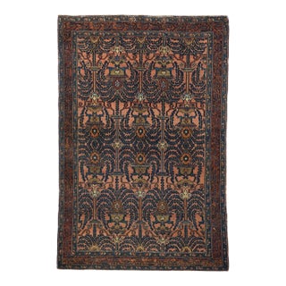 Antique Bibikabad Rug 4'3'' X 6'5'' For Sale