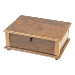 Art Nouveau Walnut Wood Box