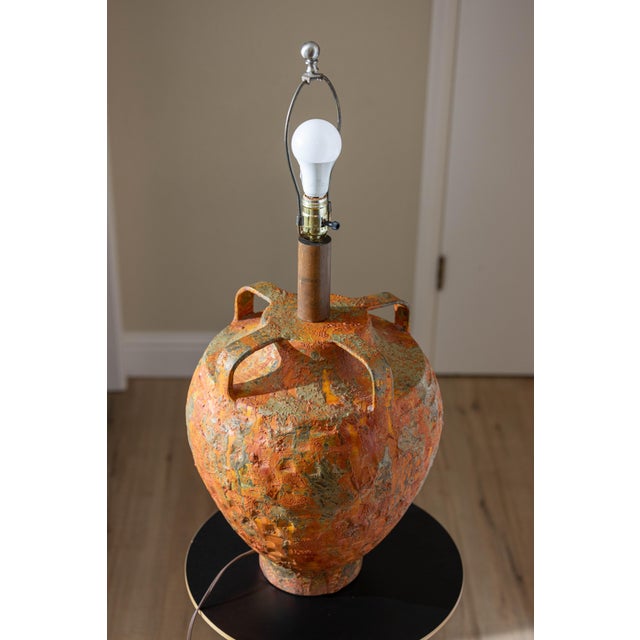 1970s Oversized 1970s Mid-Century "Fat Lava" Volcanic Globe Lamp For Sale - Image 5 of 14