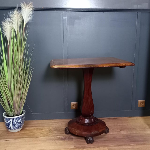 English Console Table in Mahogany For Sale - Image 10 of 10