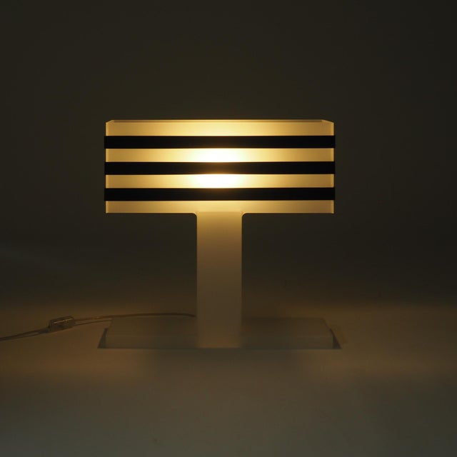 Modern Acrylic Glass Table Lamp, 1980s For Sale - Image 16 of 18