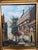 Late 20th Century P. Larson Realism European Cityscape Oil Painting on Board For Sale - Image 4 of 10