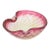 Vintage Murano Pink Glass Bowl With Silver and Gold Foil, 1960's, Italy For Sale