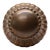 Single Antique Radial Bronze Passage Door Knob For Sale