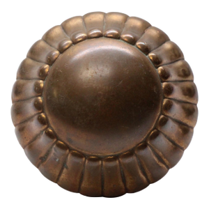 Single Antique Radial Bronze Passage Door Knob