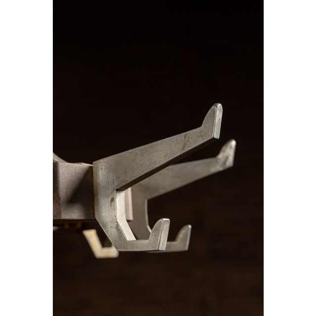 Antique Oak Mission-Style Barbershop Coat Rack For Sale In Chicago - Image 6 of 9