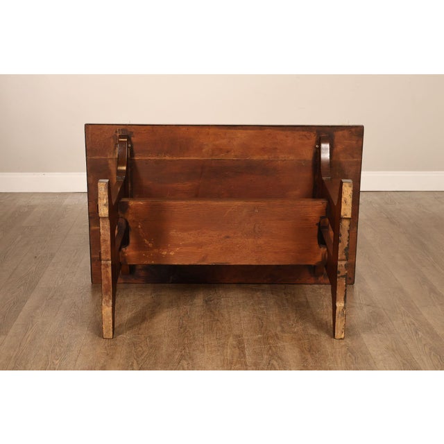 Gustav Stickley Mission Oak Trestle Library Table For Sale - Image 13 of 14