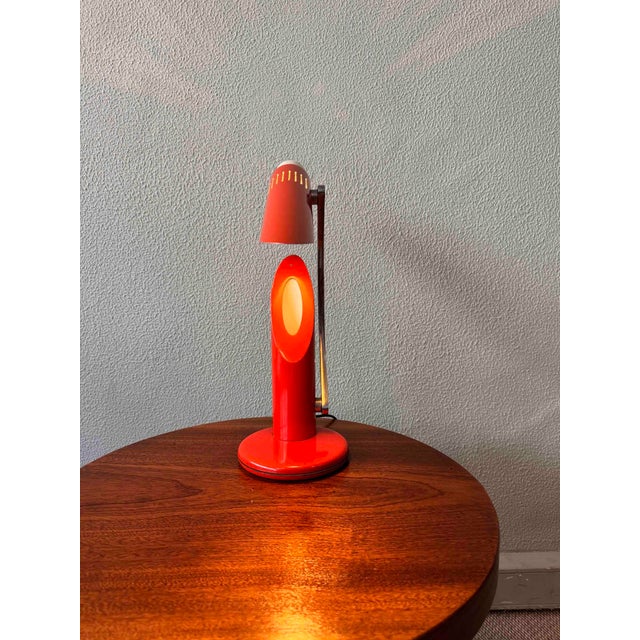 Orange Orange Tharsis Foldable Table Lamp by Luis Perez de la Oliva for Fase, 1973 For Sale - Image 8 of 18