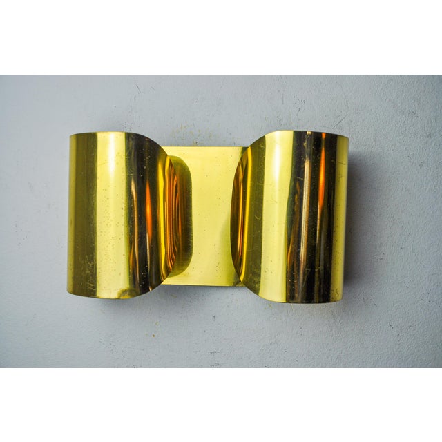 Vintage Italian Wall Lamp in Brass from Foglios, 1970 For Sale - Image 10 of 10