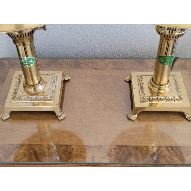 Pair of Vintage Brass Lamps Inspired by the Paris-Istanbul Orient Express For Sale - Image 4 of 8