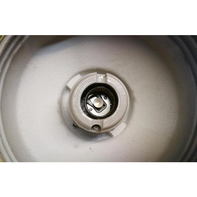 Gray Industrial German Ceiling Lamp from Legrand, 1950s For Sale - Image 8 of 13