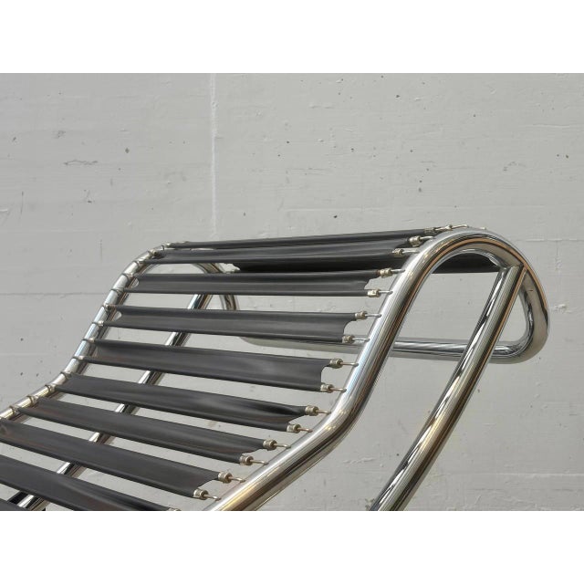 Exceptional vintage lc4 chaise longue by cassina, one of the most renowned and influential designs in modern furniture...
