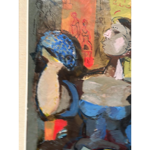 Bertil Wahlberg, Fishmonger, 1960s, Oil Painting on Canvas, Framed For Sale - Image 9 of 16