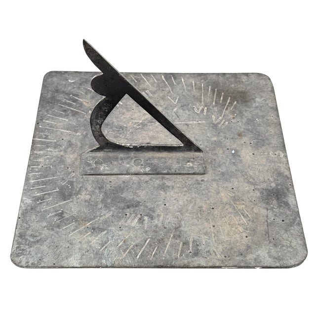English 18th Century Solid Bronze Handmade Garden Sundial For Sale - Image 3 of 12