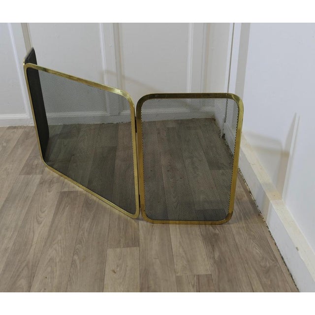 Folding Brass Fire Guard, 1960s For Sale - Image 4 of 7