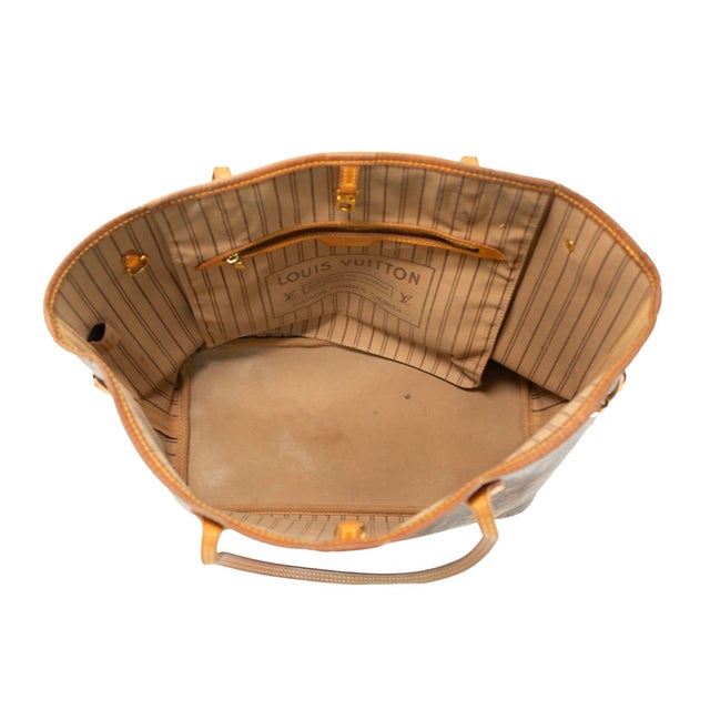 Animal Skin Louis Vuitton Monogram Neverfull MM Leather Brown Tote Bag For Sale - Image 7 of 13