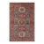 Southwestern Super Kazak Green/Red Wool Rug - 4'2'' X 5'11'' For Sale