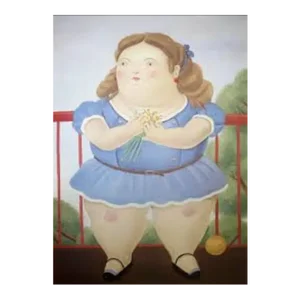 Fernando Botero 6 Girl on Balcony 1983