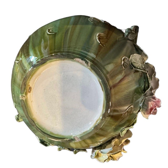 Circa 1900 Majolica Jardiniere For Sale - Image 11 of 18
