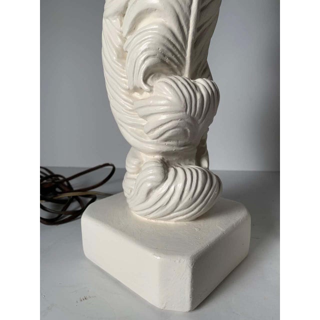 Serge Roche Vintage Plaster Table Lamps in style of Serge Roche - A Pair For Sale - Image 4 of 13