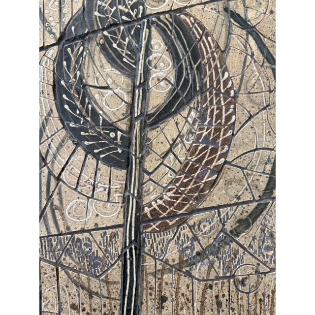 Vintage Mid Century Ceramic Tile Mosaic Wall Art For Sale - Image 9 of 12