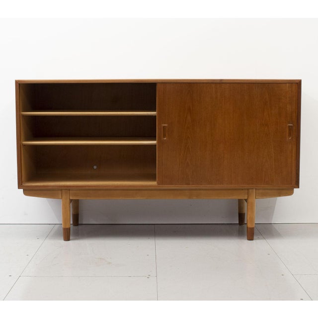 Mid-Century Modern Mid-Century Danish Teak Sideboard by Børge Mogensen for Søborg Møbelfabrik, 1950s For Sale - Image 3 of 12