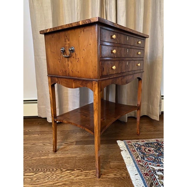Wood Vintage Biedermeier Side Table For Sale - Image 7 of 7