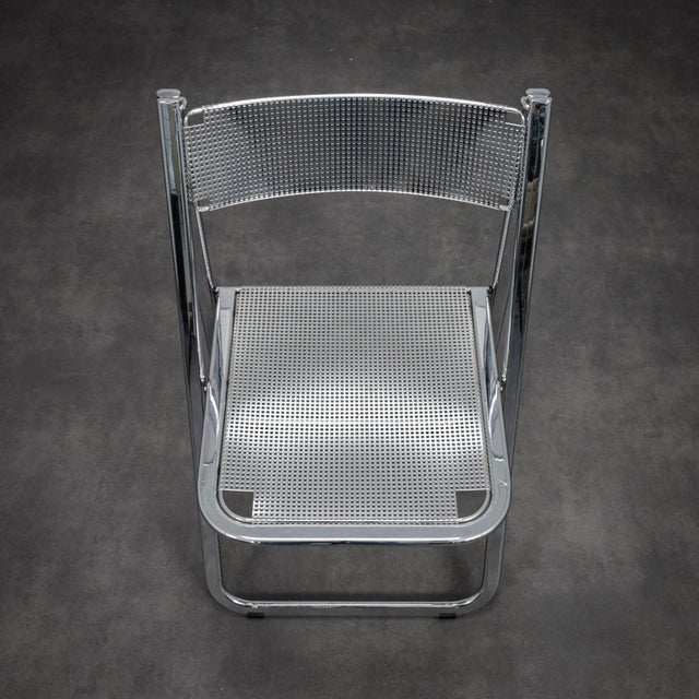 Tamara Perforated Metal Folding Chair from Arrben, 1980s For Sale - Image 6 of 10