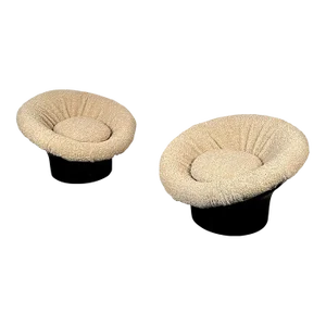Pair of Mid-Century Lacquer Lounge Chairs, Lennart Bender, Space Age Modern
