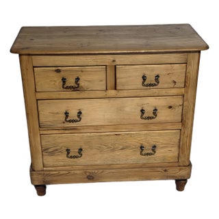 Antique Pine Two Over Two Drawers - Chest of Drawers From England For Sale