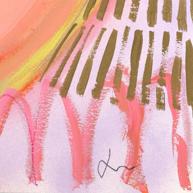 2020s "Celine" Contemporary Original Abstract Face Portrait Painting by Lindsey McCord For Sale - Image 5 of 6