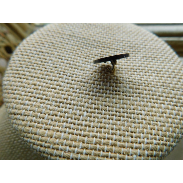 Antique Round French European Enamel Flower Pin For Sale In New York - Image 6 of 7