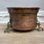 Neoclassical Rare Antique Copper Planter Cauldron Jardiniere With Brass Caryatids Lady Face Goddess Detail For Sale - Image 3 of 6